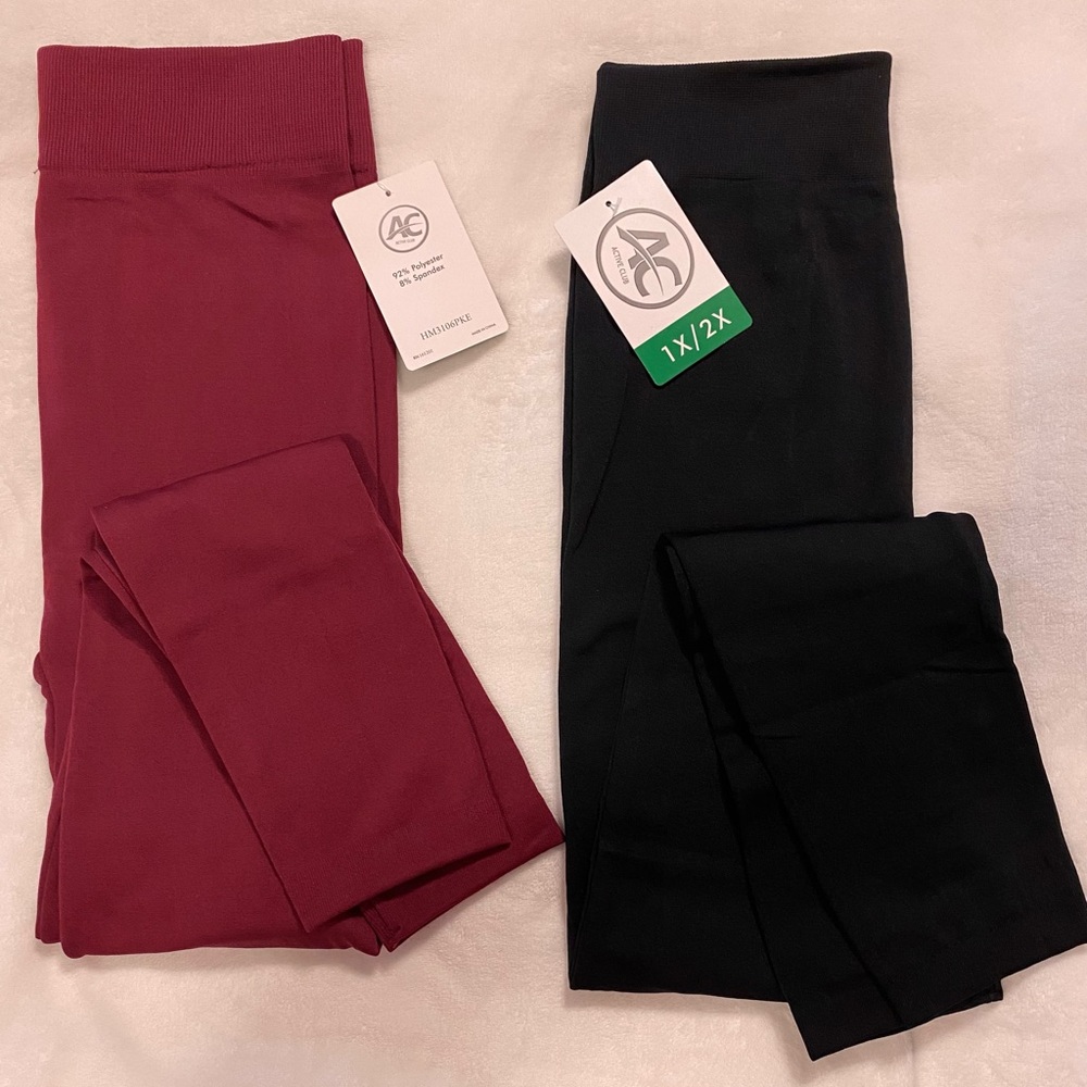 🇺🇸  Set of 2 - Workout Pants Sz 1X  Medium Weight.
